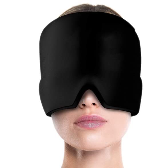 masque et thérapie par le froid, Compresse glacée en gel pour soulager la migraine