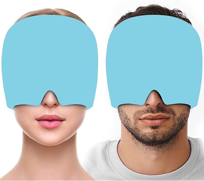 masque et thérapie par le froid, Compresse glacée en gel pour soulager la migraine